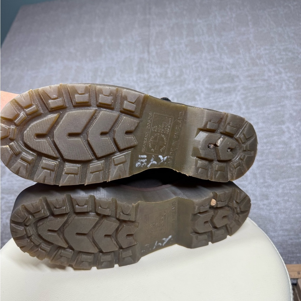 Vintage Dr. Marten Brown Platform Mary Jane Y2K Chunky UK Size 6 Made in England - Picture 8 of 8